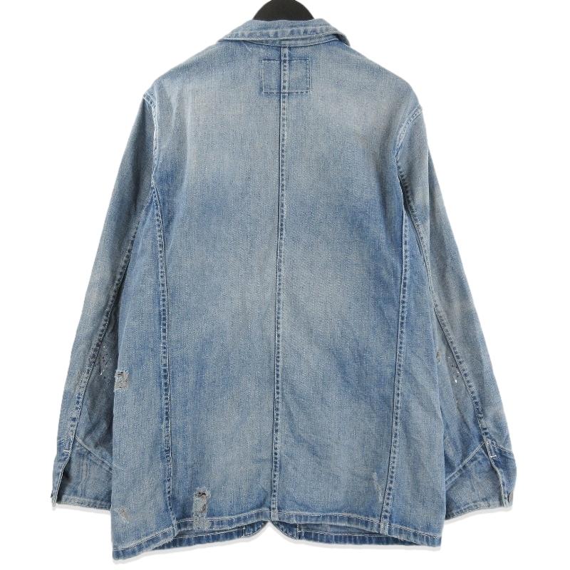 Levis リーバイス カバーオール PC9-71950-0006 ダメージ加工 ワークジャケット トルコ製 インディゴ M 71015724 Levis リーバイス カバーオール PC9-71950-0006 ダメージ加工 ワーク