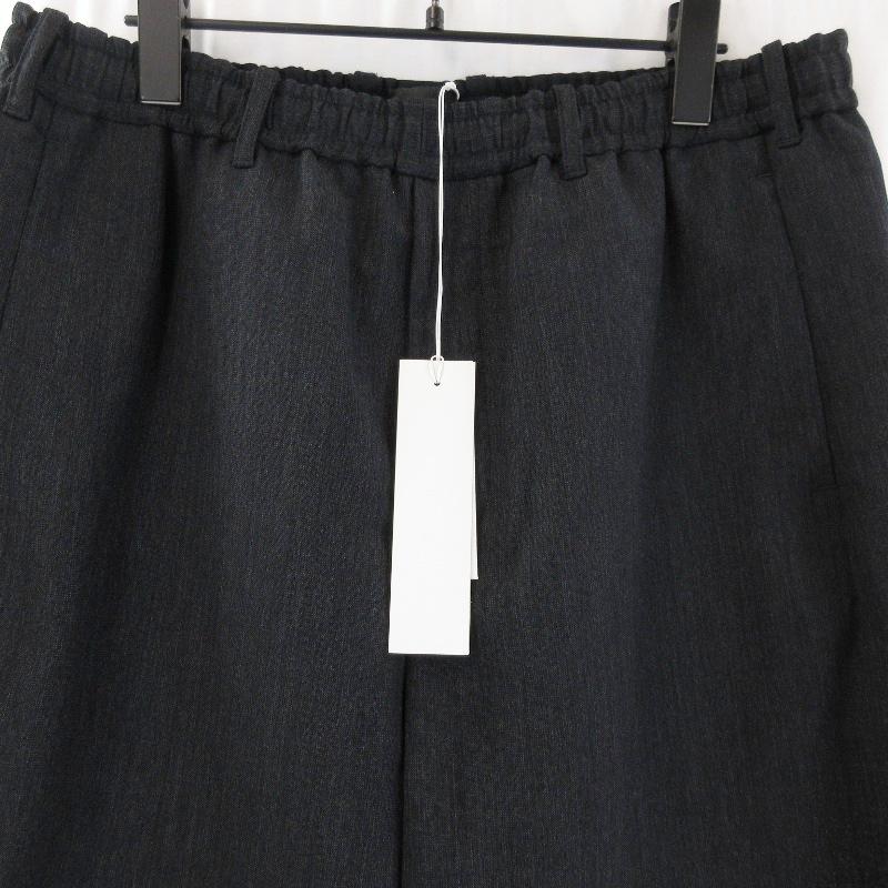 未使用 山内 ヤマウチ ウール × 和紙 ワンカット イージーパンツ yc70