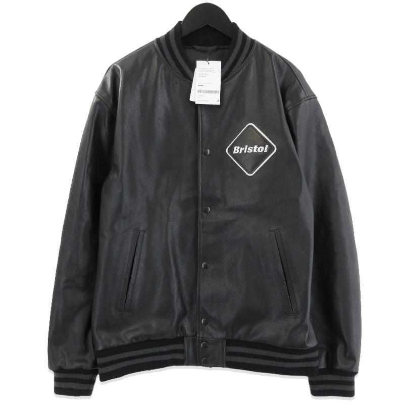 Bristol ブラックレザージャケット L 未使用 F.C.Real Bristol エフシーレアルブリストル レザースタジアム
