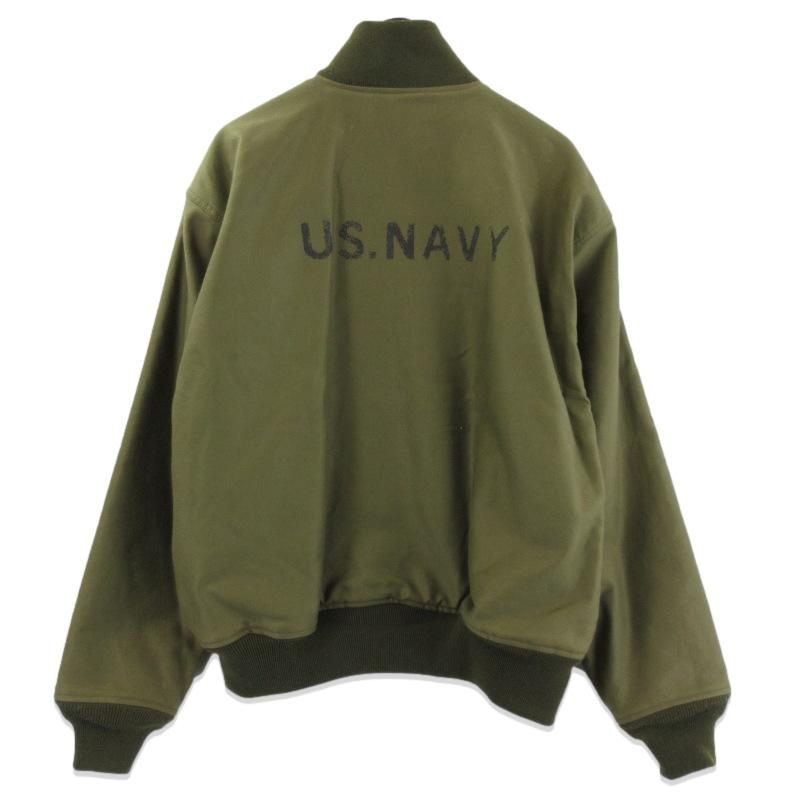美品 HOUSTON ヒューストン デッキジャケット 5N-10 FMOD U.S.NAVY N 