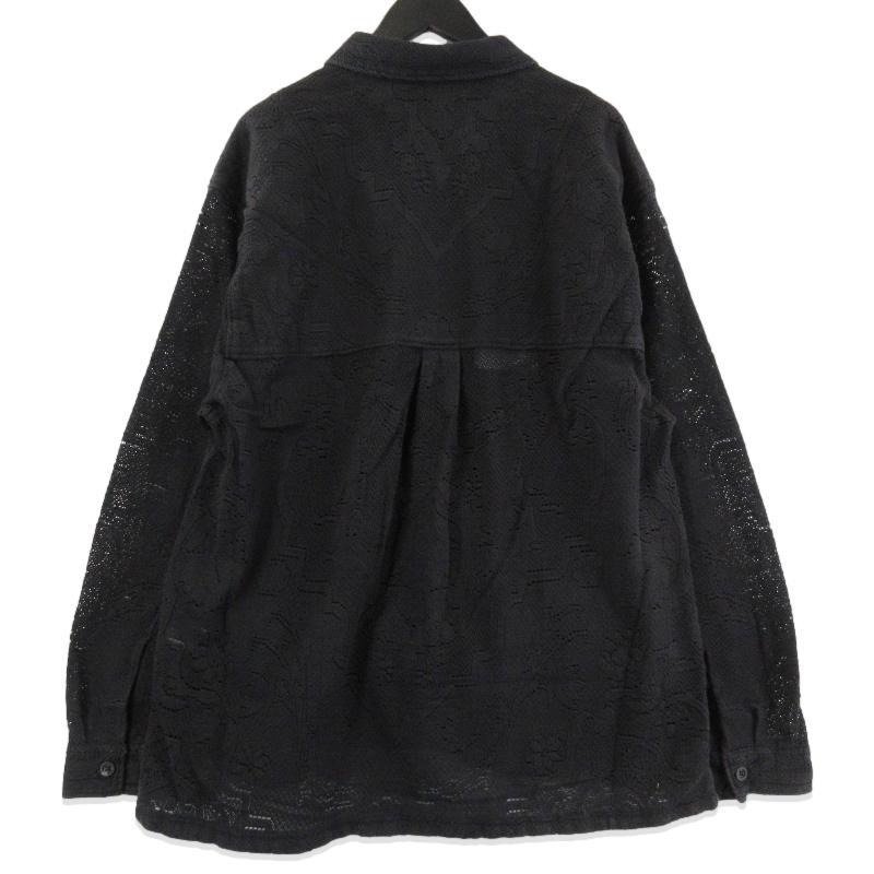 未使用 ANCELLM アンセルム AGING LACE WORK SHIRT ANC-SH81-B