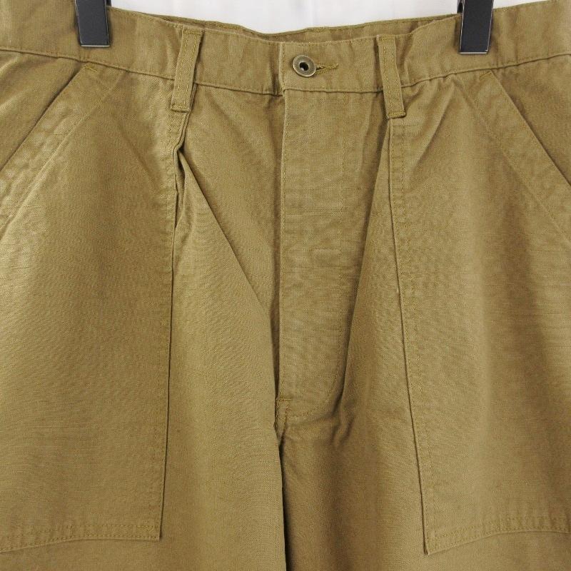 未使用 ULTERIOR アルテリア ウォッシュドコットンレーヨンシルクダックワークパンツ UPT74-LA230 KHAKI BEIGE カーキ 5 71015908 未使用 ULTERIOR アルテリア ウォッシュドコットンレーヨンシルク