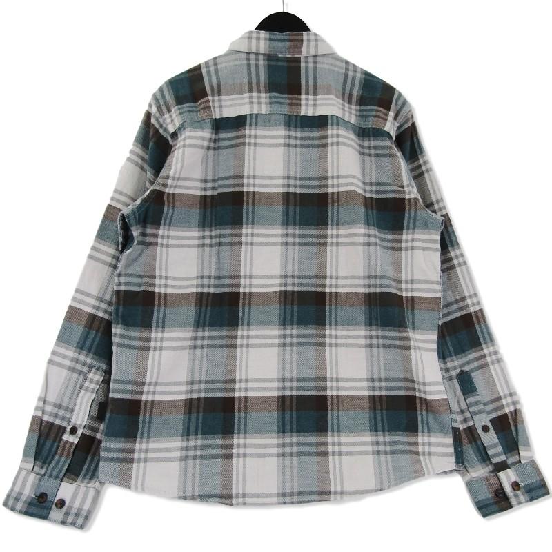 未使用 patagonia パタゴニア 19AW M's LW Fjord Flannel Shirt 54020 長袖チェックシャツ  グレー M メンズ  中古 75000392｜classic｜02