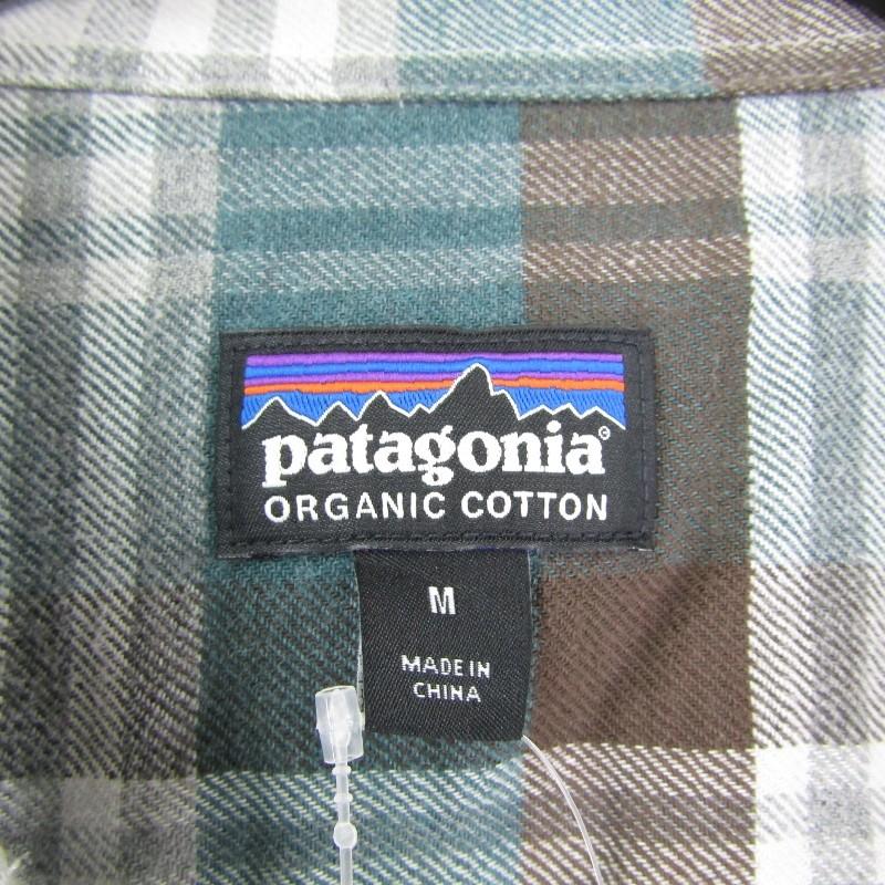 未使用 patagonia パタゴニア 19AW M's LW Fjord Flannel Shirt 54020 長袖チェックシャツ  グレー M メンズ  中古 75000392｜classic｜05
