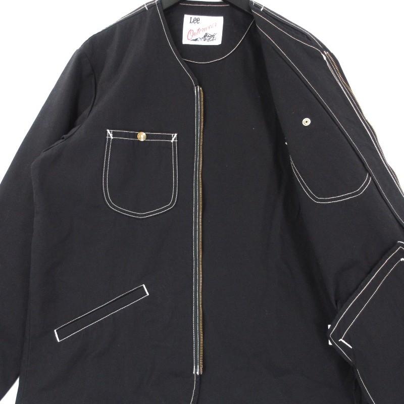 Lee リー ノーカラー ワークジャケット LT5032 ブラック 黒 M Lee リー ノーカラー ワークジャケット LT5032 ブラック 黒 M