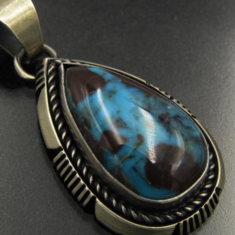 美品 Fred Peters ナバホ族 ペンダント ビズビー フレッド