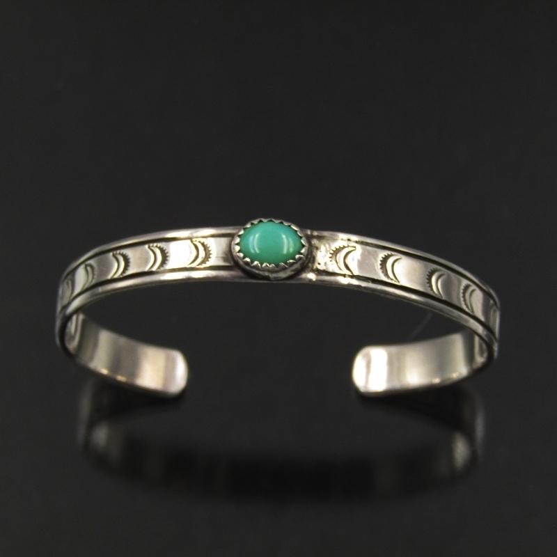 Navajo ナバホ族 バングル FF作 ターコイズ インディアン