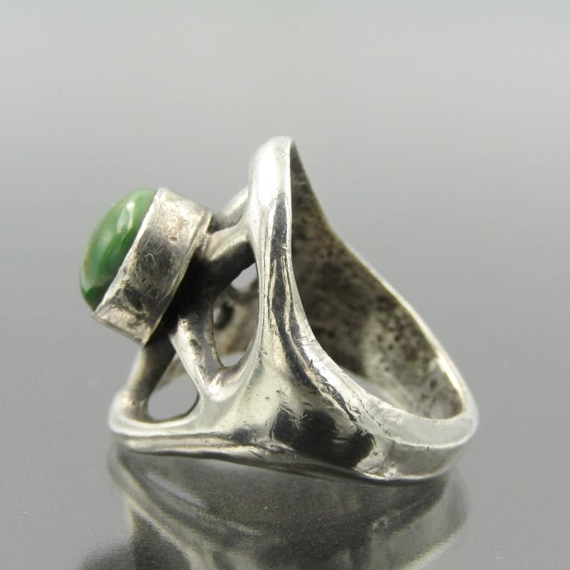 ★インディアンジュエリー★ナバホ族★ハリースペンサー★ターコイズリング★21号★ H.Spencer ナバホ族 リング キャスト ターコイズ H.スペンサー