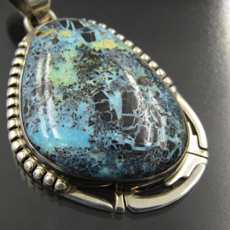 INDIAN JEWELRY ターコイズ ペンダント トップP. Sanchez Phillip Sanchez ナバホ族 ペンダント ターコイズ フィリップ