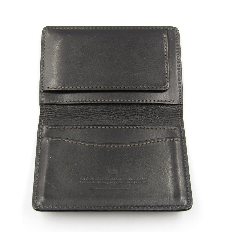 WILDSWANS ワイルドスワンズ 名刺入れ ADLER アドラー 旧ロゴ 薄型 カードケース ブラック 黒 レザー 本革 中古 80001103 WILDSWANS ワイルドスワンズ 名刺入れ ADLER アドラー 旧ロゴ 薄型 カードケース ブラック 黒 レザー 本革 中古 80001103