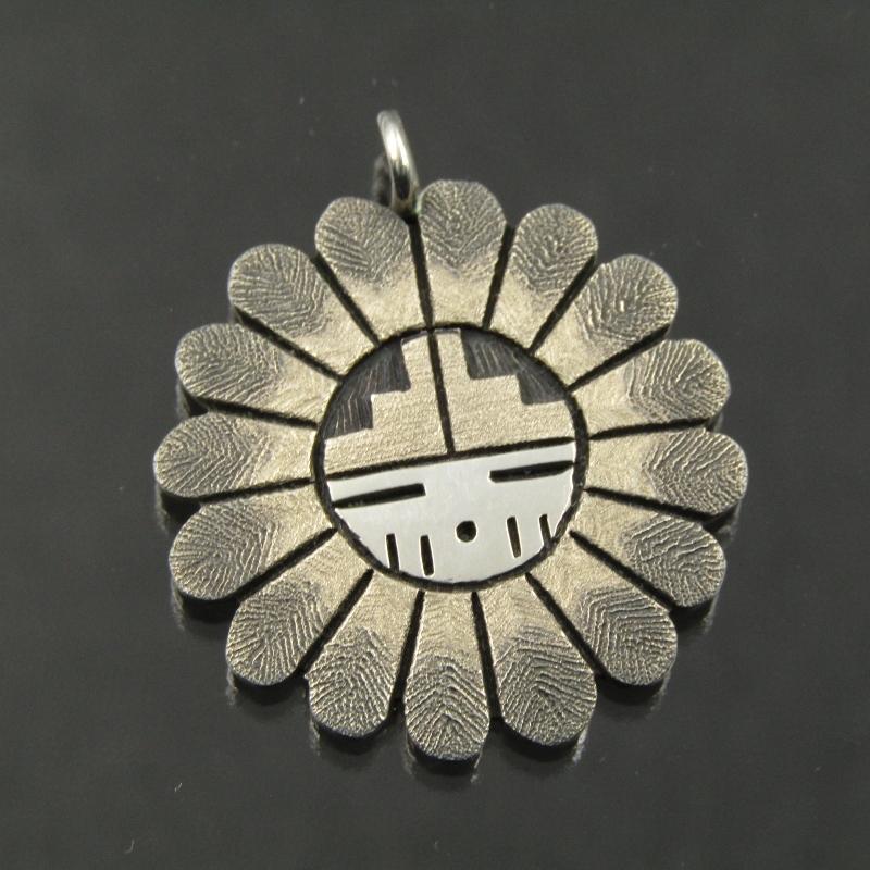 Ronald Wadsworth ホピ族 ペンダント オーバーレイ サンフェイス