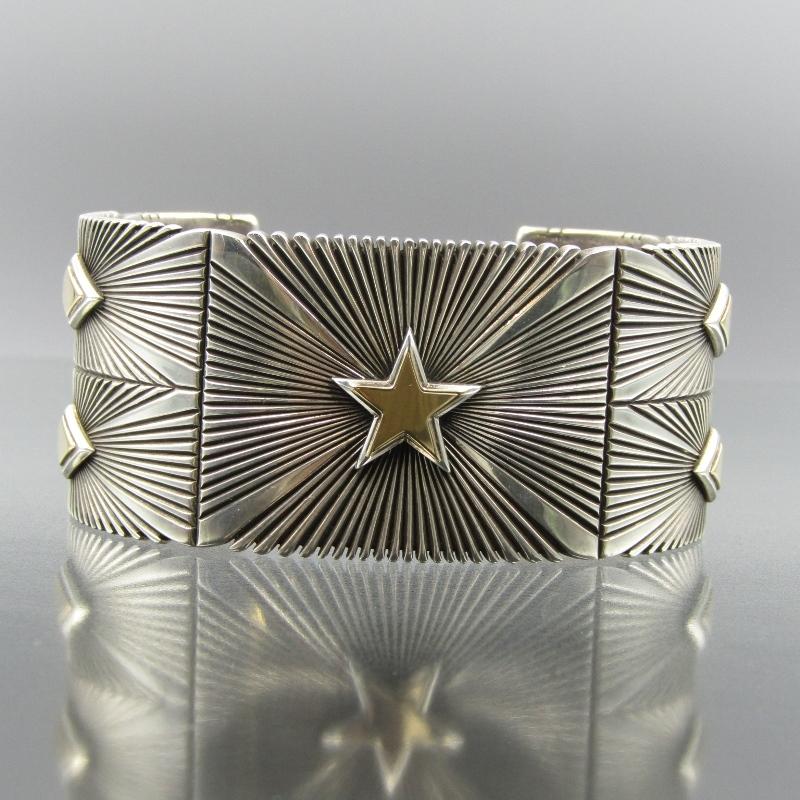 Patricia Bedonie ナバホ族 バングル ワイド スターバースト 14K