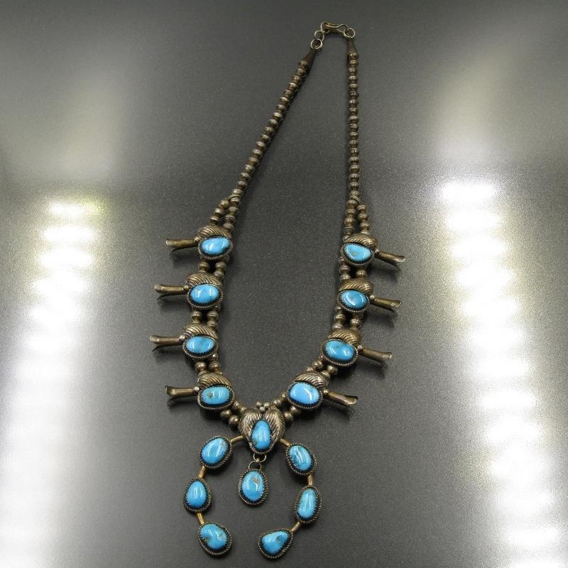 Navajo ナバホ族 ネックレス ナジャ スカッシュブロッサム Navajo ナバホ族 ネックレス ナジャ スカッシュブロッサム