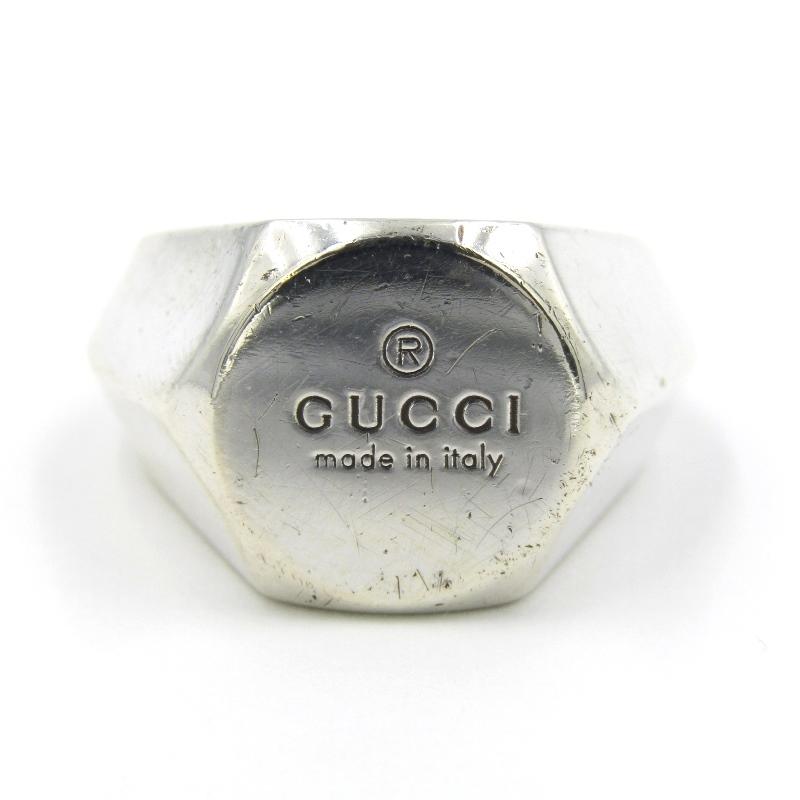 GUCCI/グッチ◇ヘキサゴンリング 六角形◇ショップカード本物保証