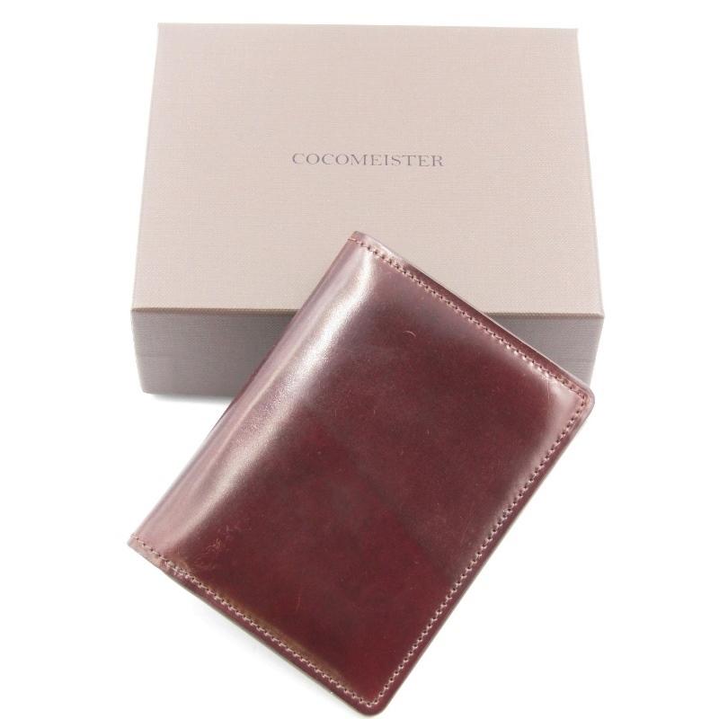 良品 COCOMEISTER ココマイスター 二つ折り財布 シェルコードバン 