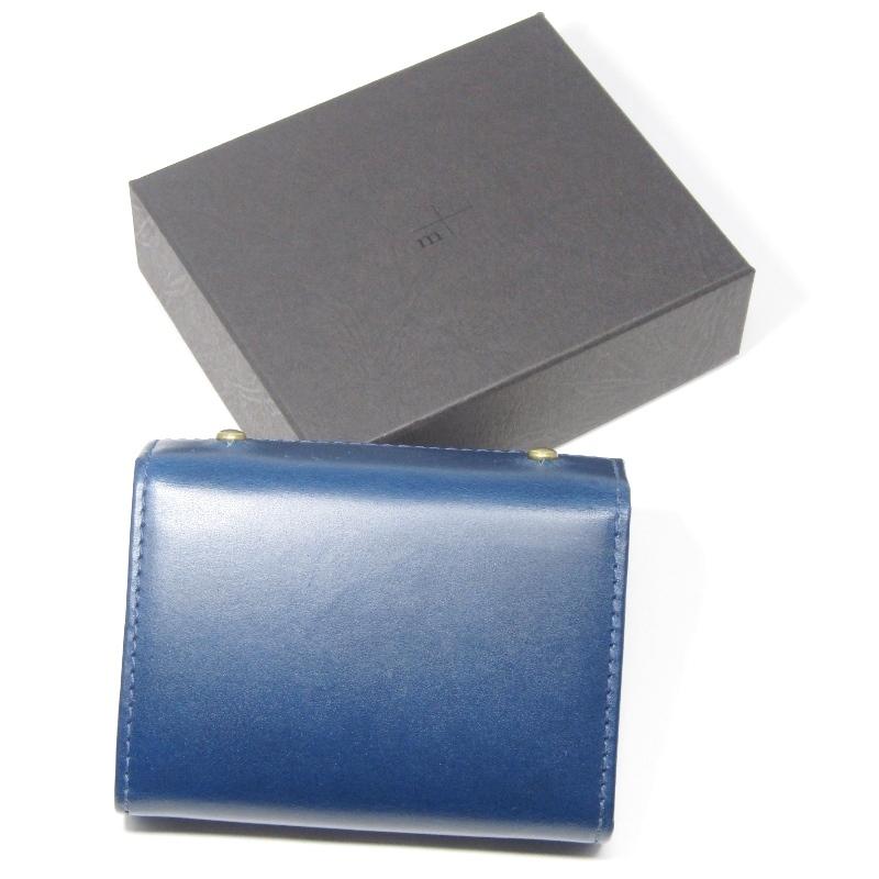 美品 m+ エムピウ 三つ折り財布 millefoglie II P25 ブッテーロ ミニ  