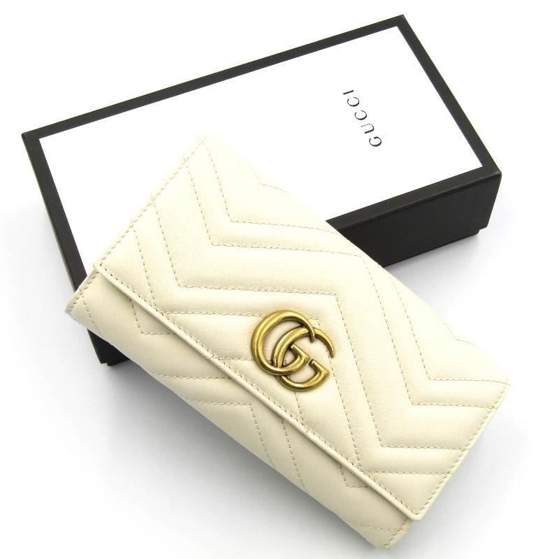 美品 GUCCI グッチ 長財布 443436 DRW1T 9022 GG MARMONT 2.0 GG  