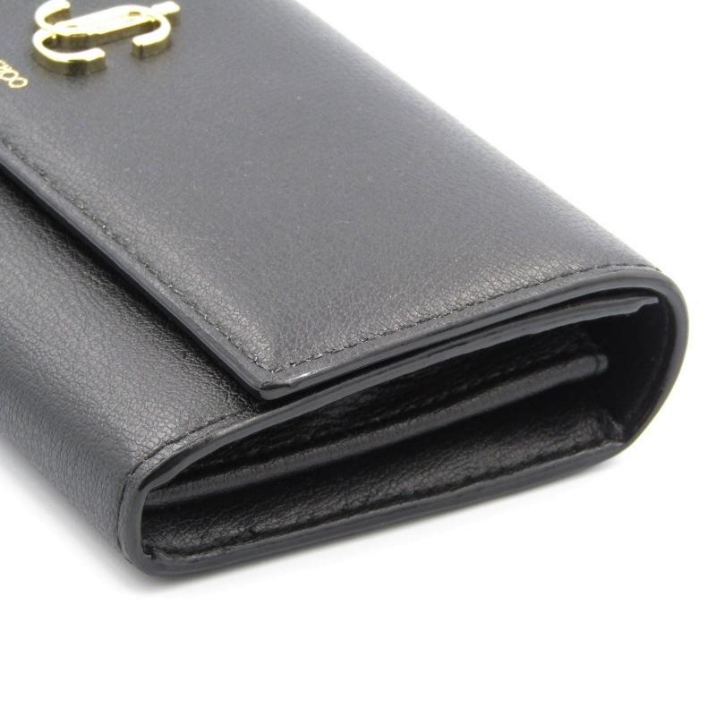 JIMMY CHOO (ジミーチュウ) 2つ折り長財布 JC CONTINENTAL ブラック