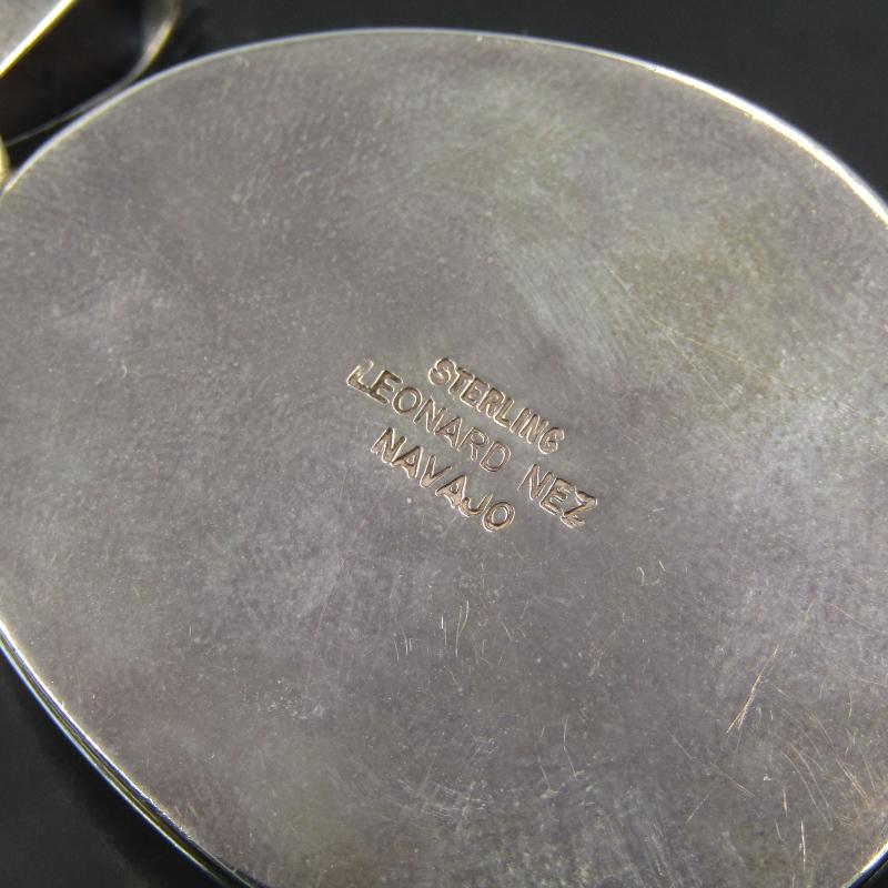 良品 Leonard Nez ナバホ族 ペンダント ブルージェム ターコイズ 良品 Leonard Nez ナバホ族 ペンダント ブルージェム ターコイズ