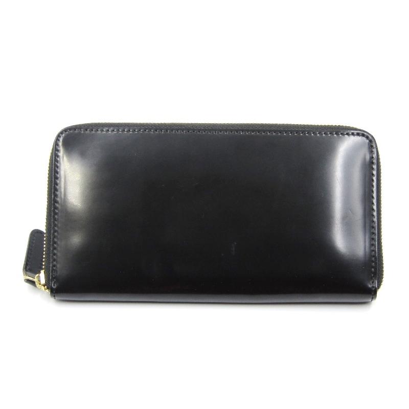 大峡製鞄 オオバセイホウ コードバン 長財布 ブラック 大峽製鞄(オオバ