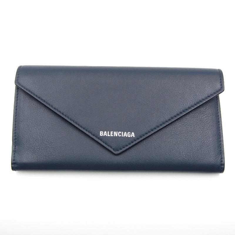 世界的に エクスクルーシブライン 美品□バレンシアガ 長財布 ペーパー