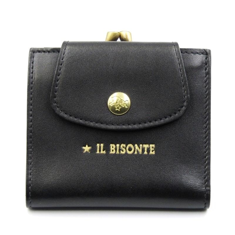 IL BISONTE 未使用 イルビゾンテ 二つ折り財布 54212307240 がま口  