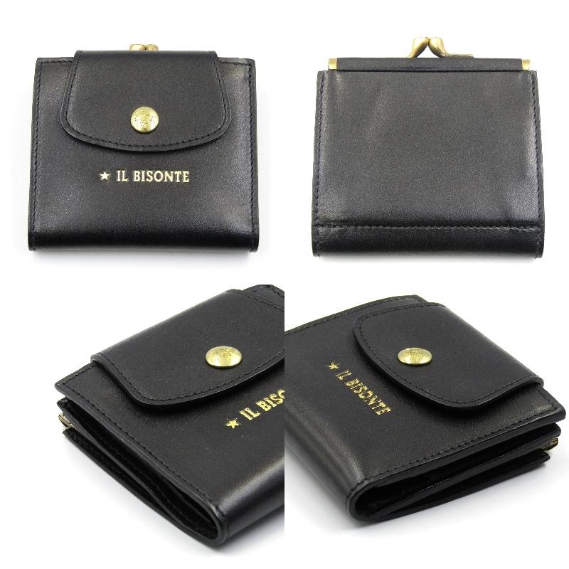 IL BISONTE 未使用 イルビゾンテ 二つ折り財布 54212307240 がま口  