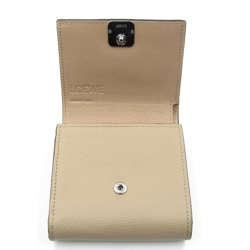 LOEWE ロエベ 二つ折り財布 アナグラム コンパクト フラップ LOEWE ロエベ 二つ折り財布 アナグラム コンパクト フラップ