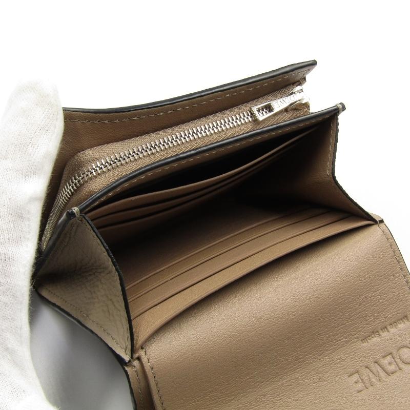 LOEWE ロエベ 二つ折り財布 アナグラム コンパクト フラップ LOEWE ロエベ 二つ折り財布 アナグラム コンパクト フラップ
