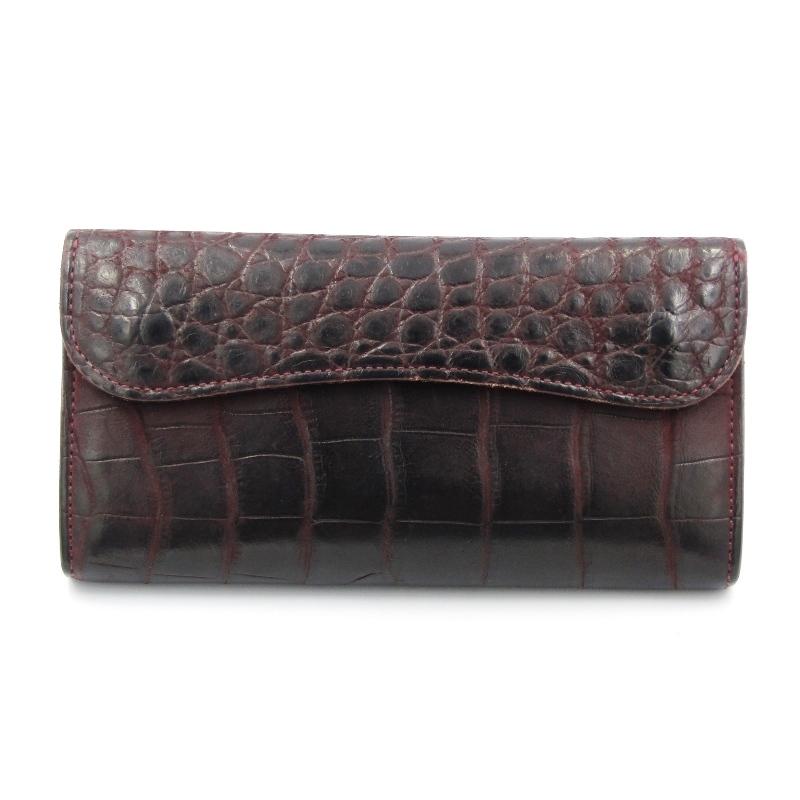 WILDSWANS ワイルドスワンズ 長財布 K4 クロコ WAVE ヌバック WILDSWANS ワイルドスワンズ 長財布 K4 クロコ WAVE ヌバック