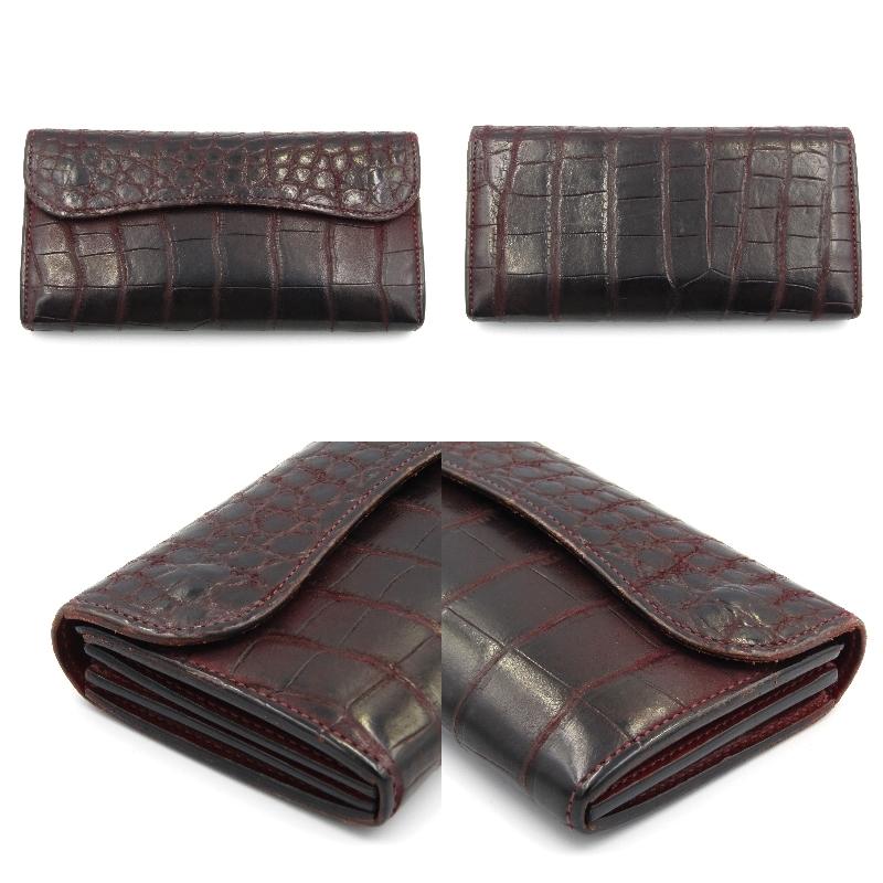 WILDSWANS ワイルドスワンズ 長財布 K4 クロコ WAVE ヌバック WILDSWANS ワイルドスワンズ 長財布 K4 クロコ WAVE ヌバック