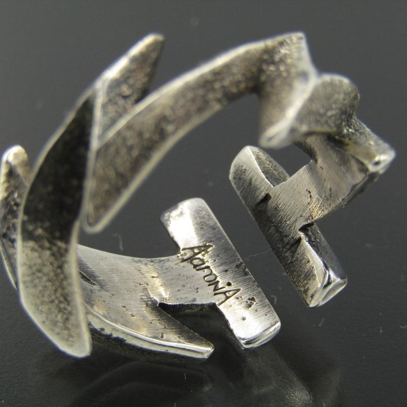 良品 Aaron Anderson ナバホ族 リング ライトニング アーロン