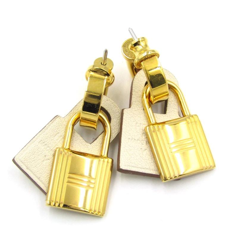 良品 HERMES エルメス ピアス O'Kelly Earring オーケリー 南京錠 鍵