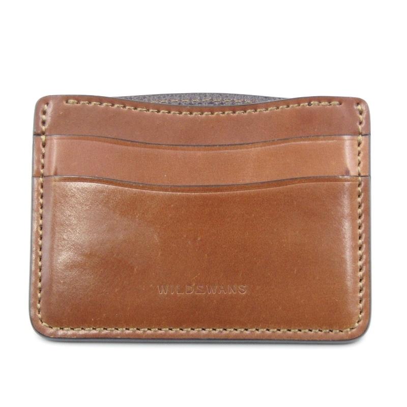 WILDSWANS 美品 ワイルドスワンズ カードケース シェルコードバン 