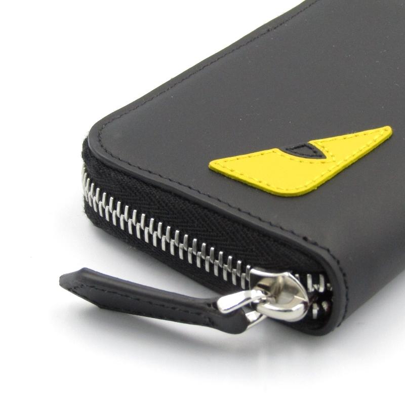 ✨希少✨ フェンディ バグス モンスター ミニウォレット 長財布 FENDI フェンディ モンスター バグスアイ レザーン 2つ折り 長