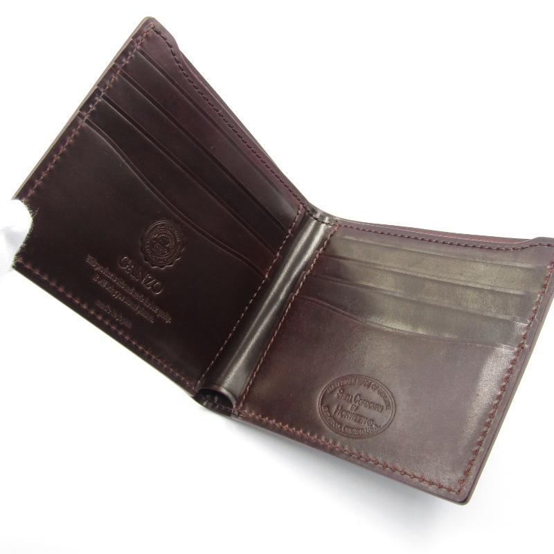 GANZO 未使用 ガンゾ 二つ折り財布 57129 シェルコードバン2 純