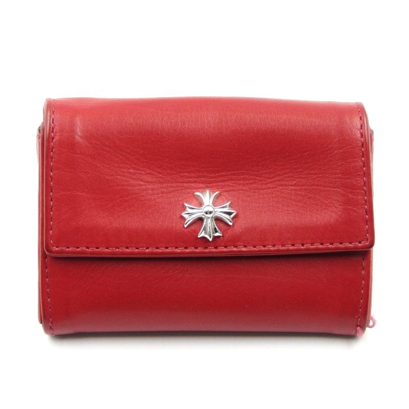 CHROME HEARTS クロムハーツ コインケース TINY WALLET BJS CH PLUS 小銭入れ CHプラス ソフトレザー レッド 赤  80005227 : 80005227 : クラシック - 通販 - Yahoo!ショッピング