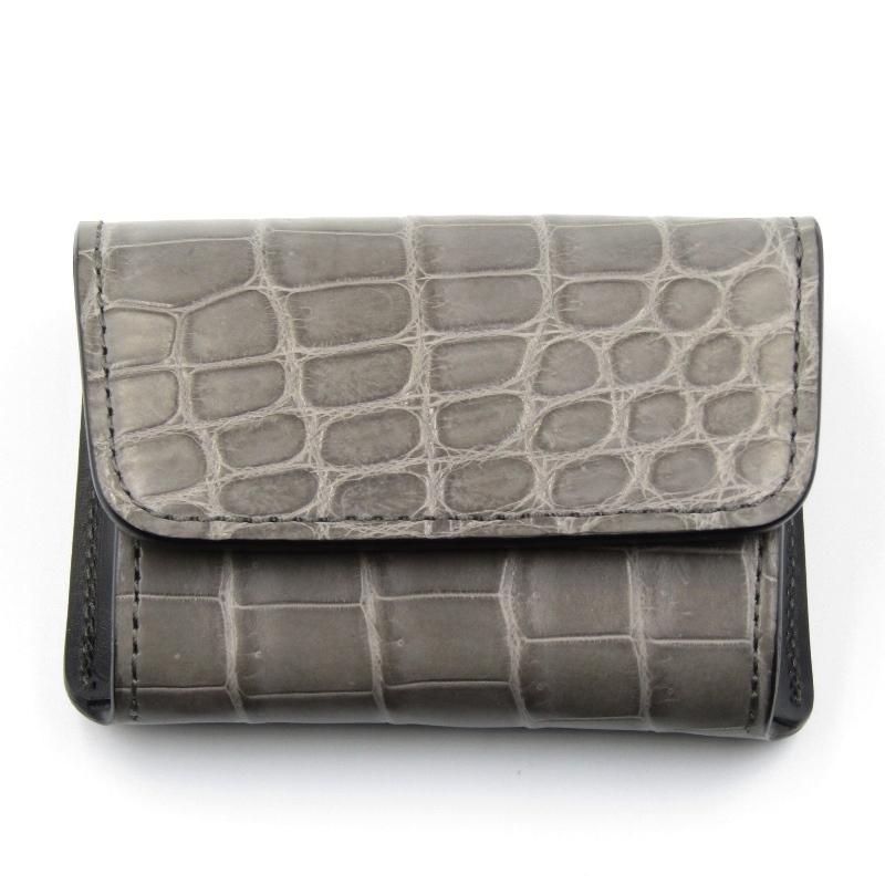 WILDSWANS 未使用 ワイルドスワンズ マルチカードケース クロコ WILDSWANS 未使用 ワイルドスワンズ マルチカードケース クロコ