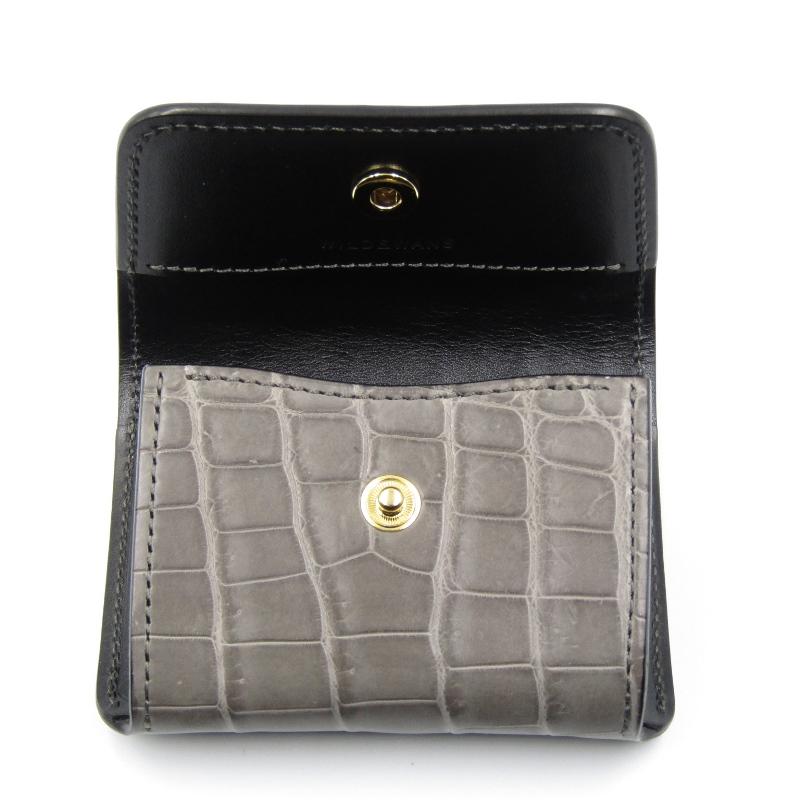 WILDSWANS 未使用 ワイルドスワンズ マルチカードケース クロコ WILDSWANS 未使用 ワイルドスワンズ マルチカードケース クロコ
