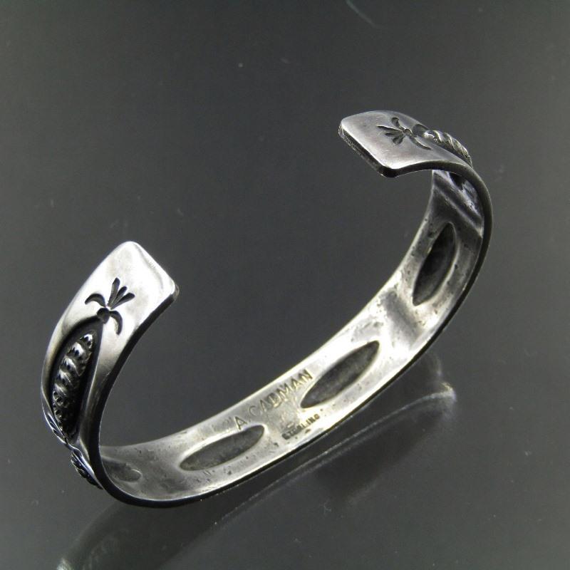 美品 Andy Cadman ナバホ族 バングル スタンプ アンディキャドマン