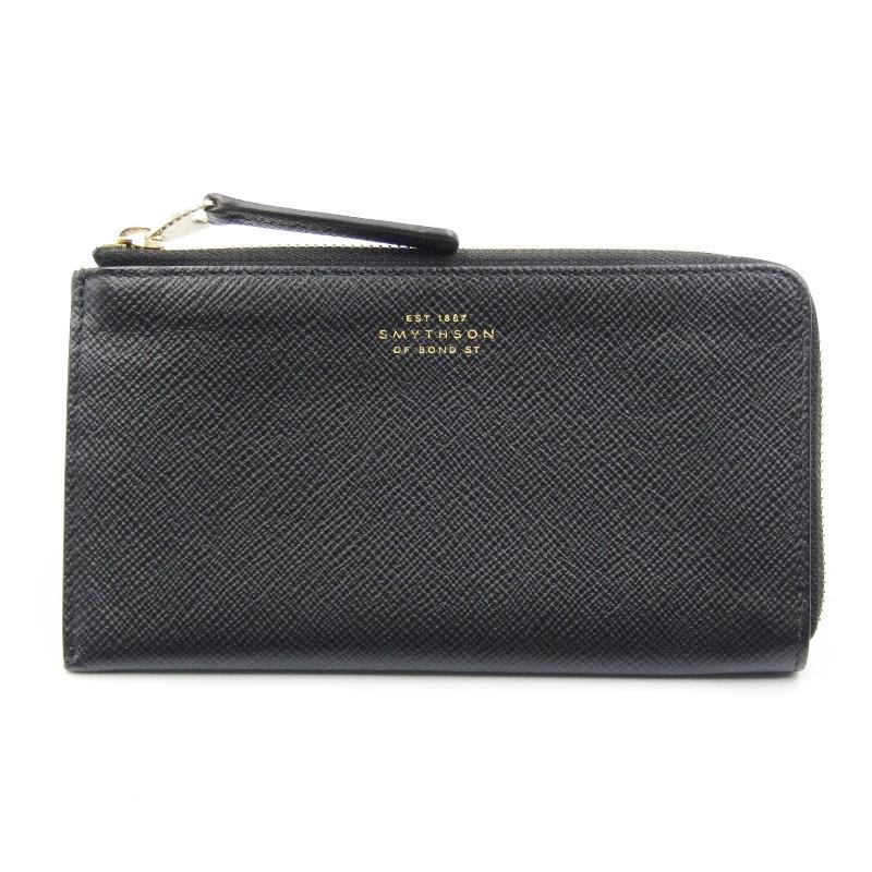 美品 SMYTHSON スマイソン 長財布 パナマ Lジップ PANAMA PURSE POUCH 