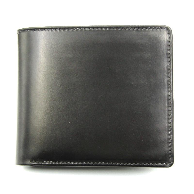 新品未使用】Whitehouse Cox(ホワイトハウスコックス)二つ折り財布 黒