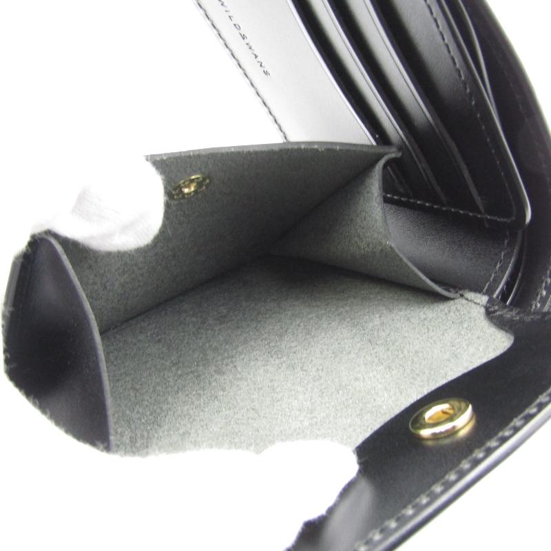 美品 WILDSWANS ワイルドスワンズ 二つ折り財布 ヒポポタマス GROUNDER グラウンダー 内装サドル ブラック 黒