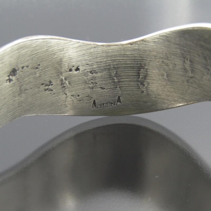 美品 Aaron Anderson ナバホ族 バングル スパイク ウェーブ 美品 Aaron Anderson ナバホ族 バングル スパイク ウェーブ