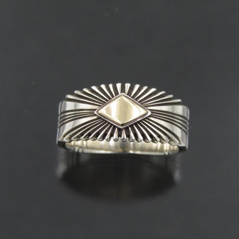 Patricia Bedonie ナバホ族 リング 14K サンバースト Patricia Bedonie ナバホ族 リング 14K サンバースト