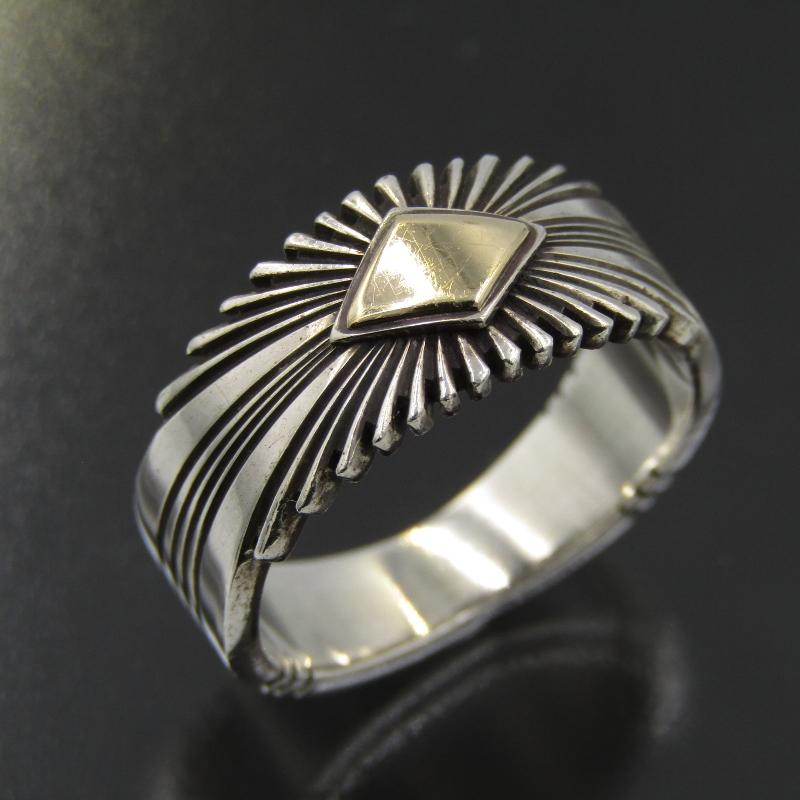 Patricia Bedonie ナバホ族 リング 14K サンバースト Patricia Bedonie ナバホ族 リング 14K サンバースト