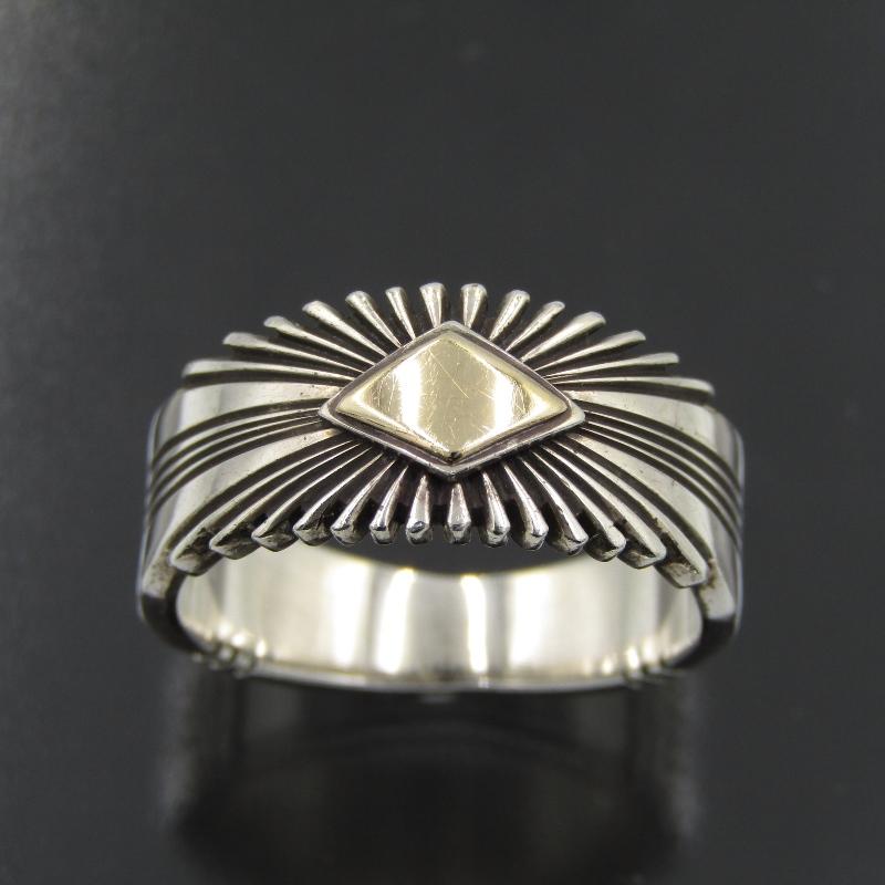 Patricia Bedonie ナバホ族 リング 14K サンバースト Patricia Bedonie ナバホ族 リング 14K サンバースト