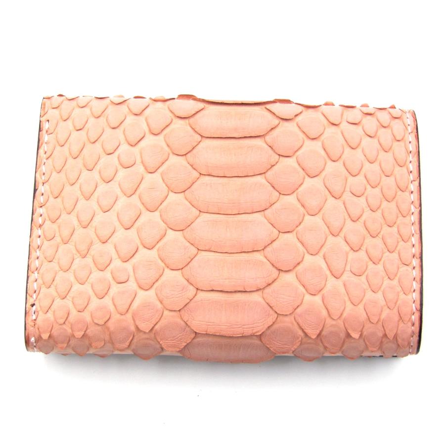 未使用 m+ エムピウ ミニ財布 ストラッチョ パイソン コンパクト