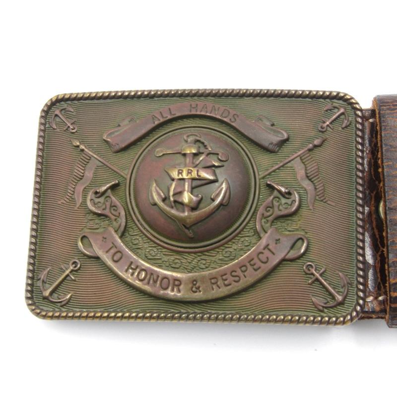 RRL Ralph Lauren ダブルアールエル ベルト ALL HANDS TO HONOR 