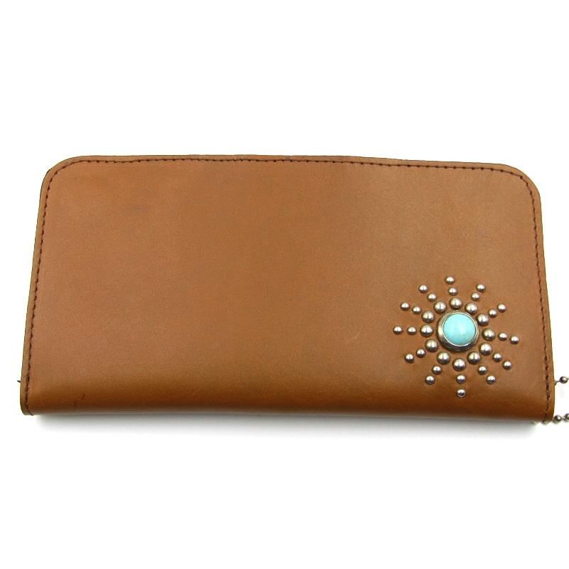 HTCスターバースト スタッズ ウォレットラウンド ファスナー